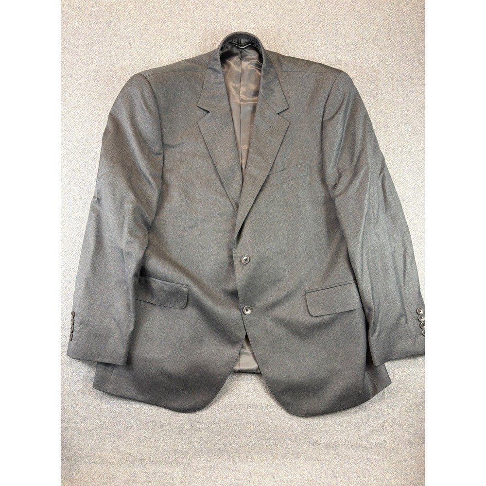 Coppley‎ Blazer Mens 46R Grey Gibson 2112C 100% S-100s Wool 2-Button Sport Coat